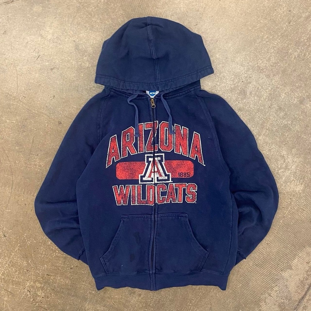 Vintage University Of Arizona Wildcats NCAA College Full Zip Hoodie Small